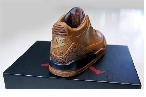 Wood Air Jordan 3 by Arnold Zpadaz & Barrio Warrior sneakerfiles