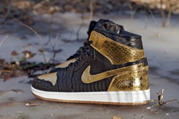 Air Jordan 1 NYE Python by JBF Customs for Marcus Jordan