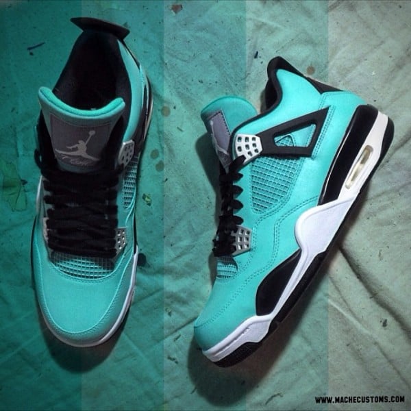 Air Jordan IV (4) 'Tiffany' Custom | Gov