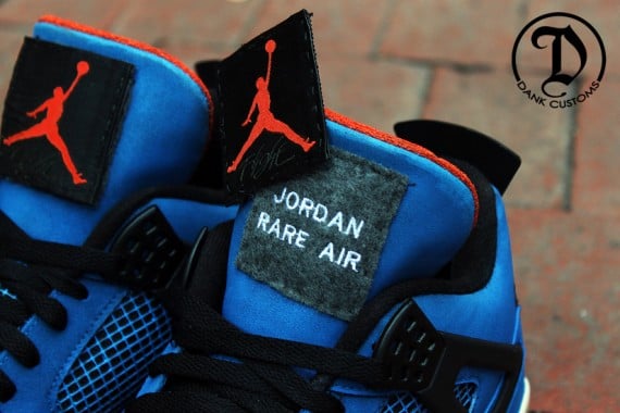 Air Jordan 4 Blue Undefeated by Dank Customs