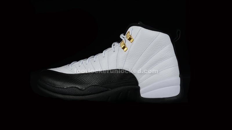 jordan 12 black and gold footlocker