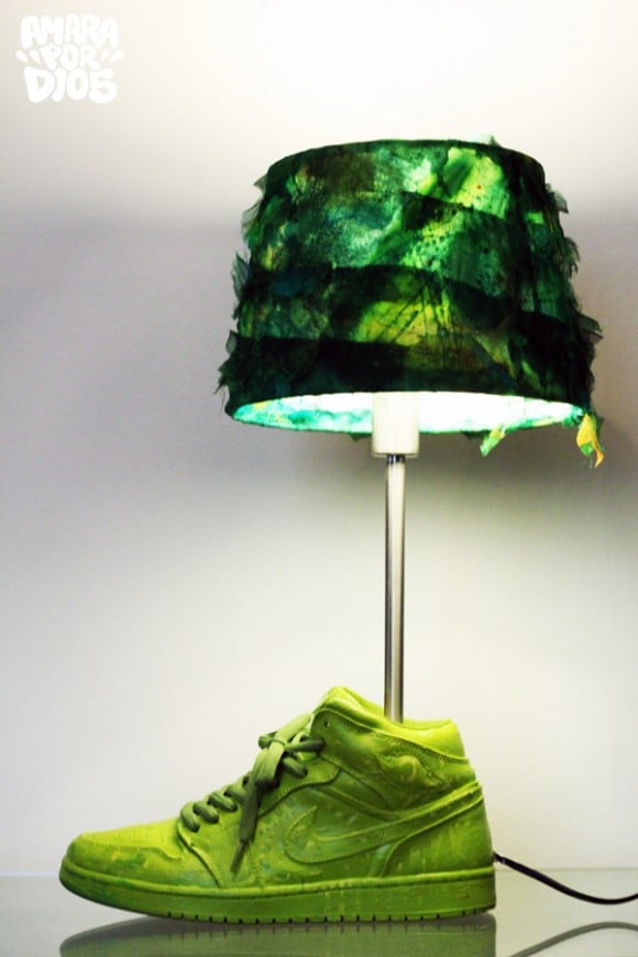 Sneaker Lamp LuminAir by Artist Amara Por Dios
