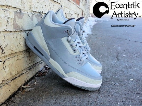 Air Jordan 3 Shades of Grey by Ecentrik Artistry