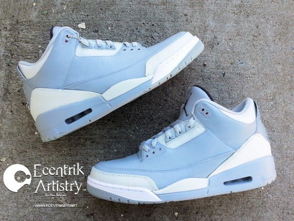 Air Jordan 3 Shades of Grey by Ecentrik Artistry