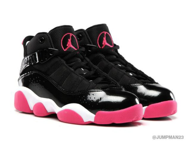 Jordan 6 Rings GS 'Black/SparkWhite' Official Image SneakerFiles
