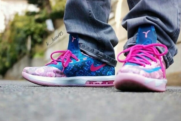 Nike KD 6 Aunt Pearl On-Feet Images