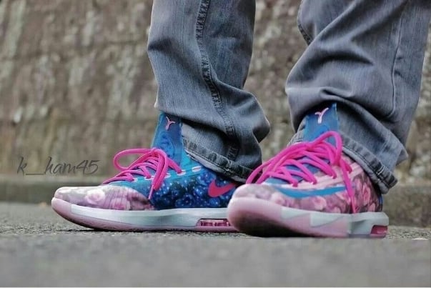 Nike KD 6 Aunt Pearl On-Feet Images