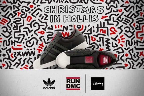 Keith Haring x RUN DMC x adidas Originals Superstar 80s Christmas in Hollis First Look