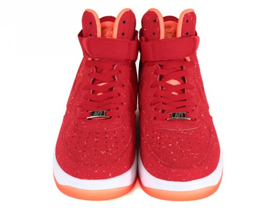 Nike Lunar Force 1 High Speckle University Red Orange
