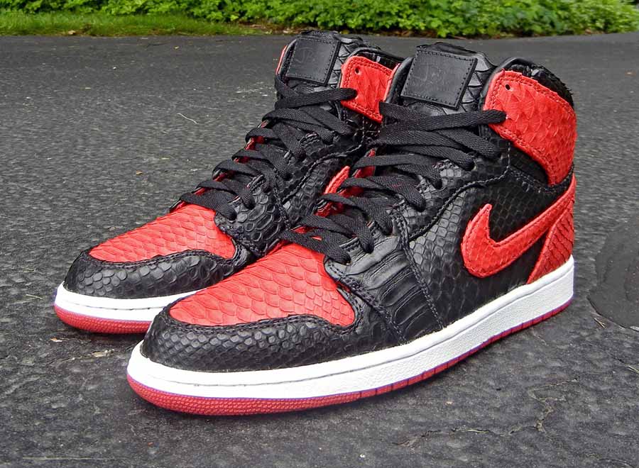 Air Jordan 1 “Bred Python” by JBF 