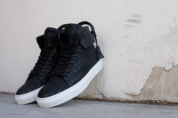 Buscemi X En Noir 125 MM Shoe “Black Croc” – Available at Kith