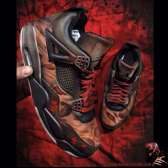 Air Jordan IV (4) “Freddy Krueger” Customs by Mache