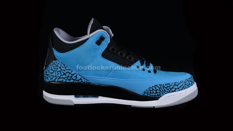 foot locker blue and white jordans