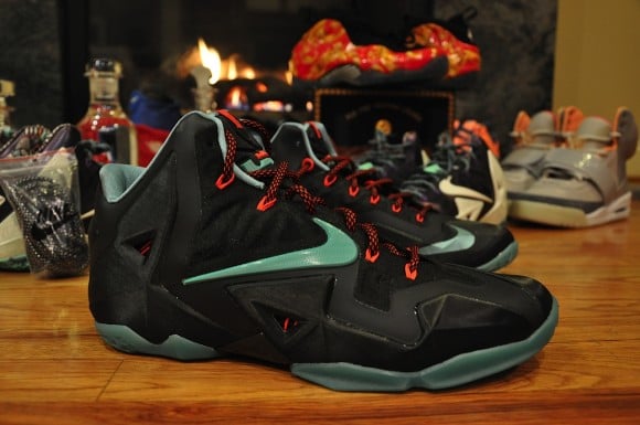 Nike LeBron 11 Black Blue Red Another Quick Look