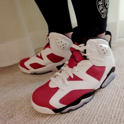 carmine 6 on feet