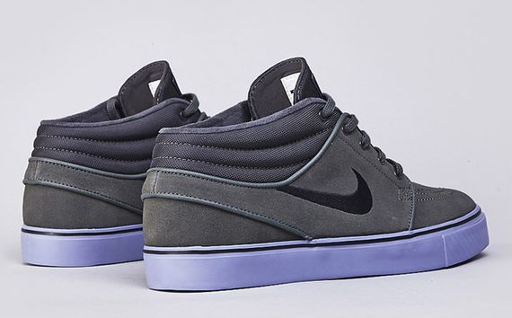 Nike SB Zoom Janoski Mid 'Dark Base Grey/Black-Purple' SneakerFiles