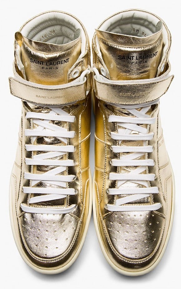 saint-laurent-gold-lame-leather-high-top-sneaker