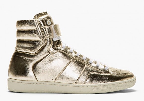 saint-laurent-gold-lame-leather-high-top-sneaker