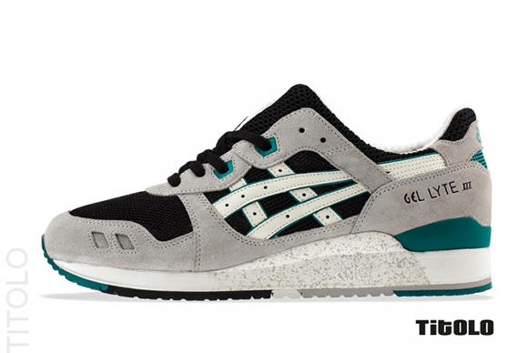 Asics GL III GreyBlkTeal