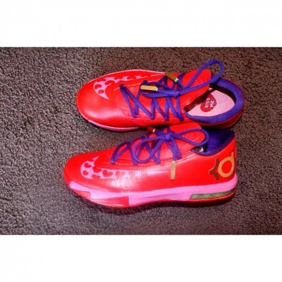 Nike KD VI (6) Valentine's Day By Rustin Bennett