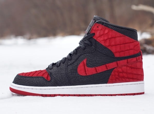 Air Jordan 1 Crocodile + Shark Bred Custom