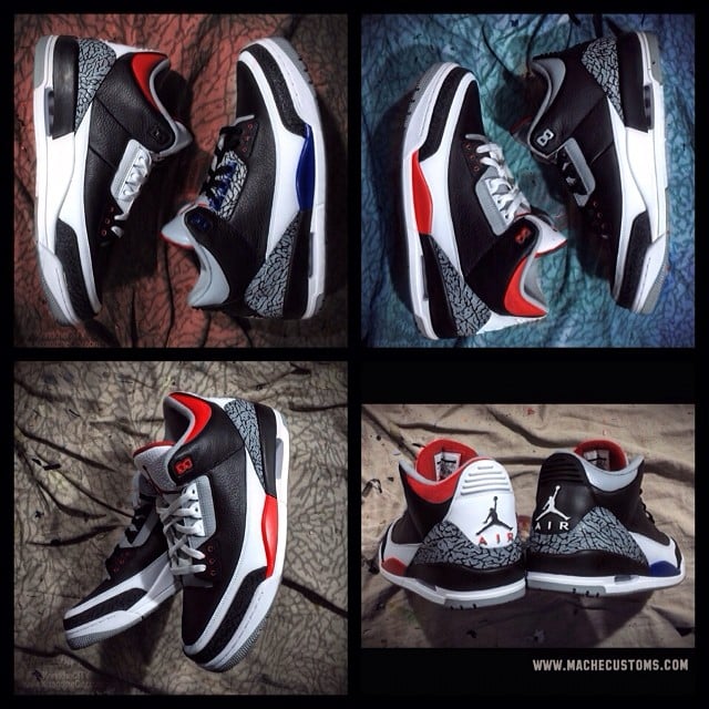 Air Jordan III (3) ‘What The Three’ Custom