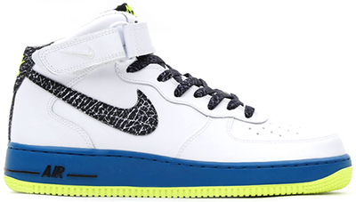 Nike Air Force 1 Mid ‘White/Black-Green Abyss-Volt’ | Release Date + Info