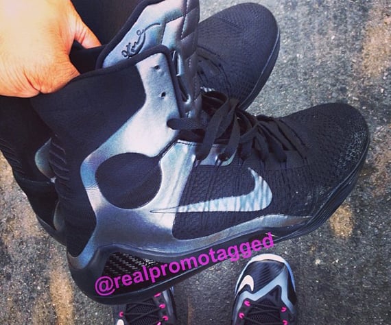 Nike Kobe 9 Elite Black Silver Sample