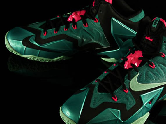 pink and green lebrons