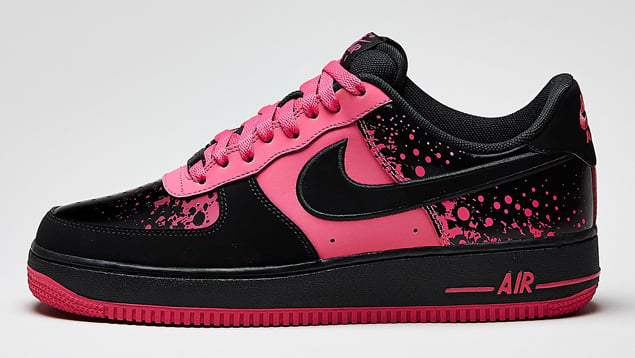 air force ones pink and black
