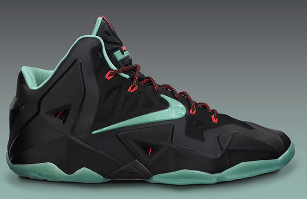 Release Reminder: Nike LeBron XI (11) Black Diffused Jade Light Crimson Jade Glaze