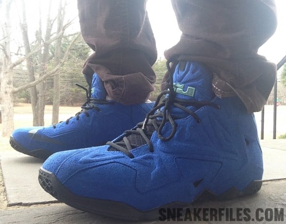 Nike LeBron 11 EXT “Alternate Blue Suede” Sample – First On-Foot Look