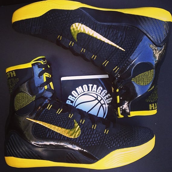 Nike Kobe 9 Elite Black Yellow PE Preview