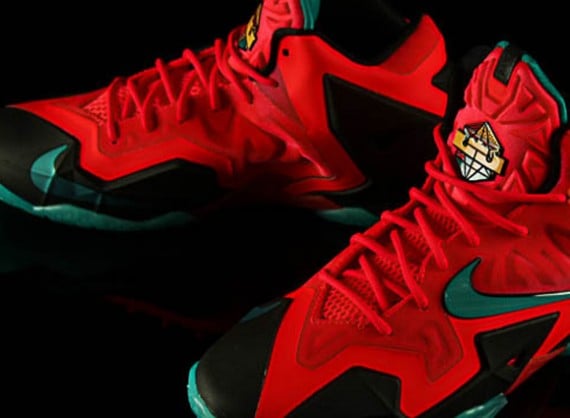 Nike LeBron 11 GS Solar Red