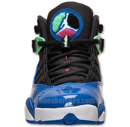 Release Reminder: Jordan 6 Rings GS Black/White-Game Royal-Light Lucid Green