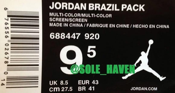 Air Jordan 6 Retro “Brazil” Pack (Update)