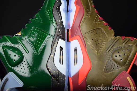 Air Jordan 6 Cigars Champagne Pack Detailed Look