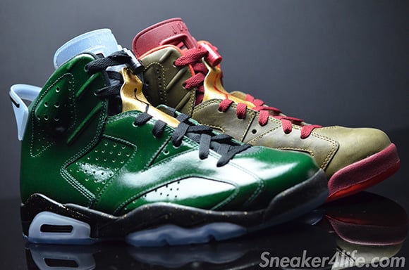 Air Jordan 6 Cigars Champagne Pack Detailed Look