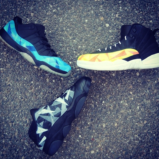 Air Jordan “Prism Pack” Customs by Kicks Galore