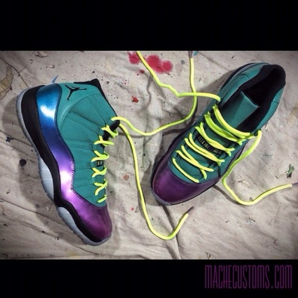 Air Jordan XI (11) Multicolor Customs by Mache Customs