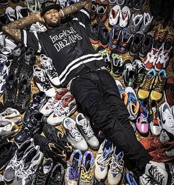 Demarcus Cousins Shows off his Sneakers
