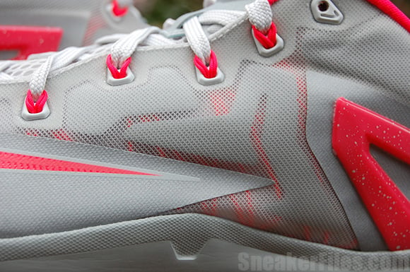 Laser Crimson Nike LeBron 11 Low Detailed Images