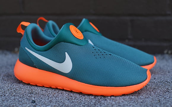 Miami Dolphins Nike Roshe Run Slip-On- SneakerFiles