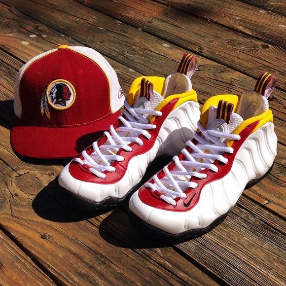 Nike Air Foamposites “Redskins” Customs by Kreative Custom Kicks