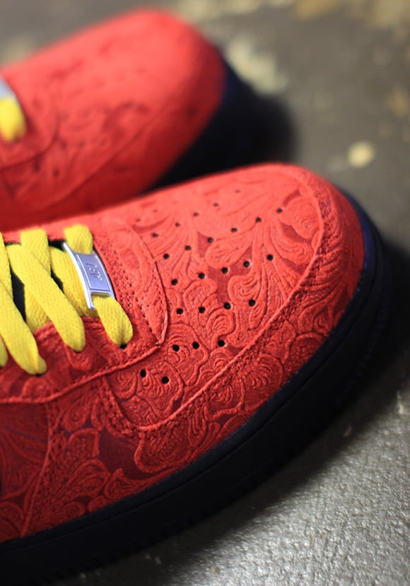 Nike Air Force 1 Low University Red Paisley