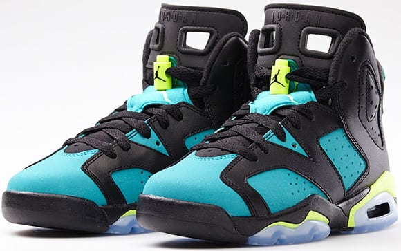 Air Jordan 6 GS Turbo Green - Official Look