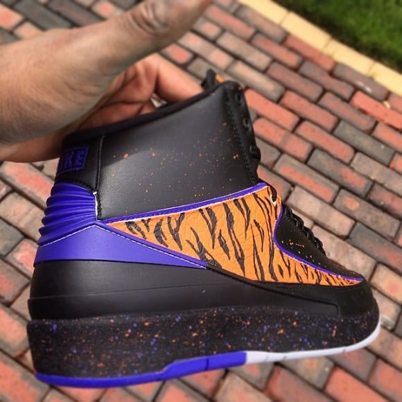 Air Jordan II (2) “Space Tiger” Customs by V.A.B.