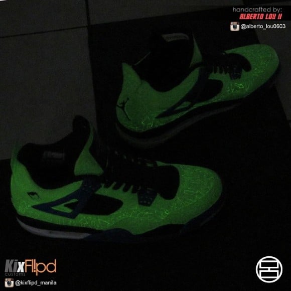 Air Jordan IV (4) “Bizzaro” Customs by Alberto Lou