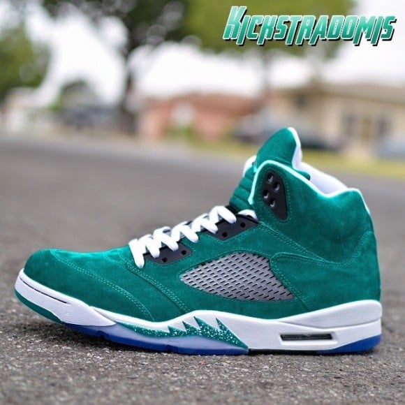 Air Jordan V (5) “Northern Lights” Customs by Kickstradomis