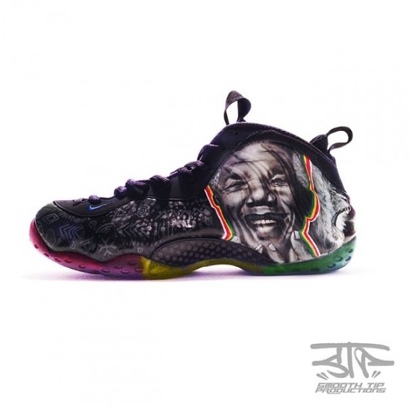 Nike Air Foamposite “Nelson Mandela” Customs by Smooth Tip Productions